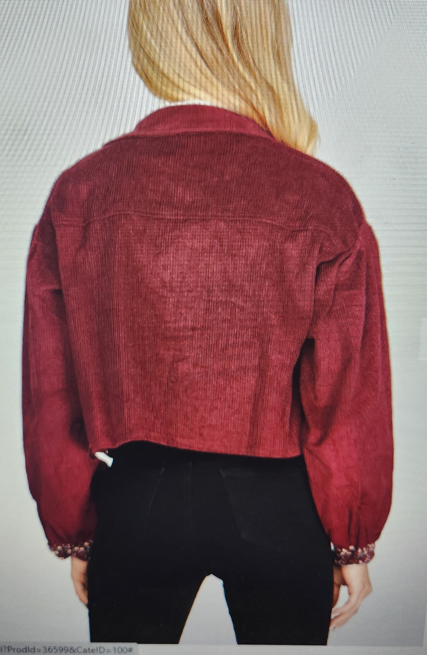 Curduroy Crop Jacket
