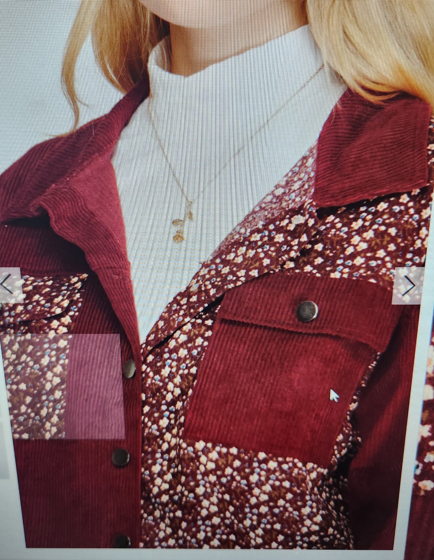 Curduroy Crop Jacket