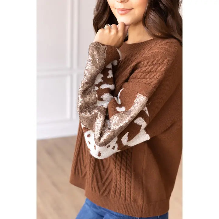 Festive Fawn Sweater