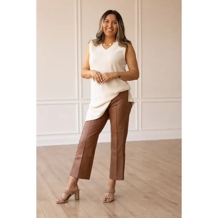 Snake Skin Leather Pants